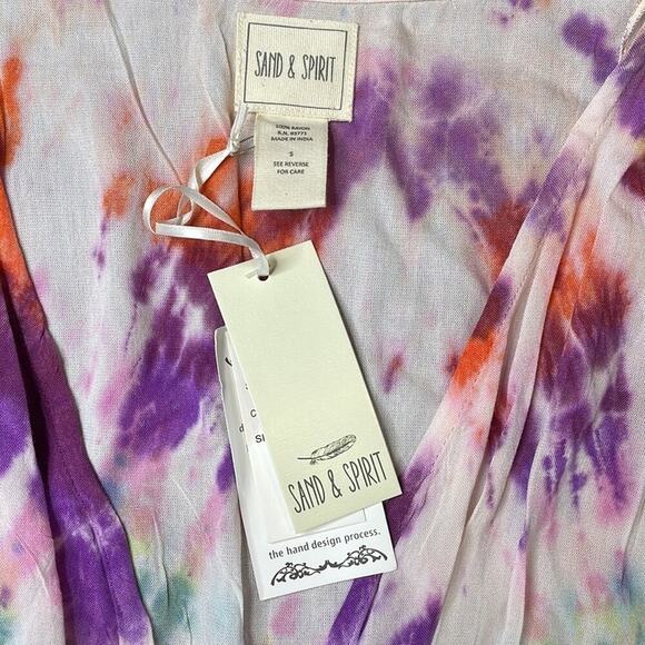 NWT Sand & Spirit tie dye maxi dress - Picture 4 of 7